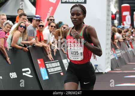 Innsbruck-Stubai, Österreich. 10. Juni 2023. Die World Mountain and Trail Running Championships 2023; Kenias Joyce Muthoni Credit: Action Plus Sports/Alamy Live News Stockfoto