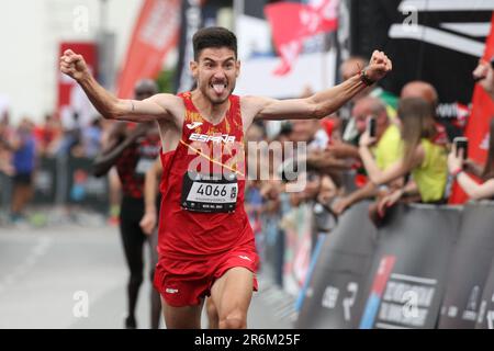 Innsbruck-Stubai, Österreich. 10. Juni 2023. Die World Mountain and Trail Running Championships 2023; Spaniens Alejandro Garcia Credit: Action Plus Sports/Alamy Live News Stockfoto