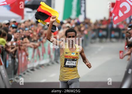 Innsbruck-Stubai, Österreich. 10. Juni 2023. Die World Mountain and Trail Running Championships 2023; Deutschlands Filimon Abraham Credit: Action Plus Sports/Alamy Live News Stockfoto