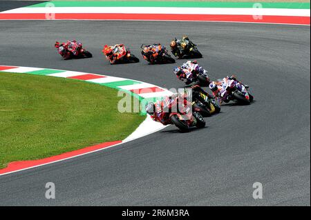Mugello, Italien. 10. Juni 2023. Mugello International Circuit, Mugello, Italien, 10. Juni 2023, Sprint-Rennen mugello gp d'italia oakley während des Tissot Sprint MotoGP Grand Prix von Italien - MotoGP World Championship Credit: Live Media Publishing Group/Alamy Live News Stockfoto