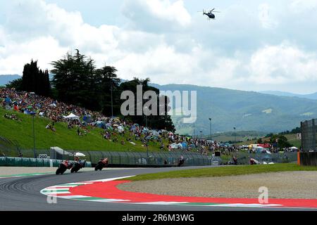 Mugello, Italien. 10. Juni 2023. Mugello International Circuit, Mugello, Italien, 10. Juni 2023, Sprint-Rennen mugello gp d'italia oakley während des Tissot Sprint MotoGP Grand Prix von Italien - MotoGP World Championship Credit: Live Media Publishing Group/Alamy Live News Stockfoto