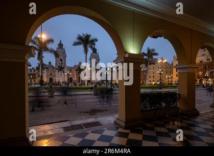 Plaza de Armas, Lima, Peru, Südamerika Stockfoto