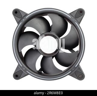 pc-Kühlerpfad auf weiß isoliert Stockfoto