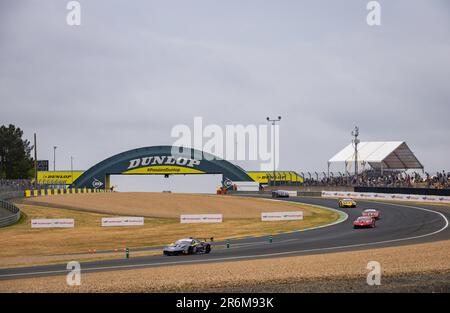 Le Mans, Frankreich. 10. Juni 2023. 221 KURZEJEWSKI Matt (usa), Ferrari Beverly Hills, Ferrari 488 Challenge Evo, Aktion während der 24 Stunden Le Mans 2023 auf dem Circuit des 24 Heures du Mans vom 10. Bis 11. Juni 2023 in Le Mans, Frankreich - Foto Alexandre Guillaumot/DPPI Credit: DPPI Media/Alamy Live News Stockfoto