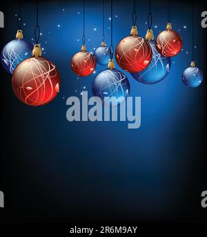 weihnachtshintergrund. Diese Abbildung kann als Designerarbeit nützlich sein Stock Vektor