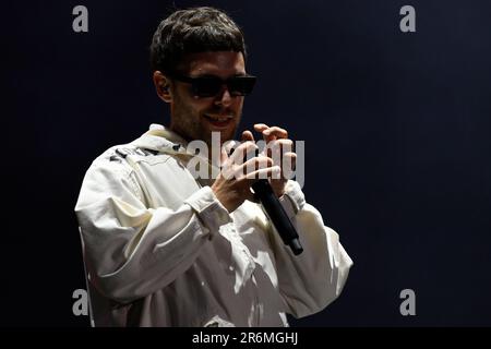 Rom, Italien. 07. Juni 2023. Gazzelle Live im Stadio Olimpico, am 9. Juni 2023 im Stadio Olimpico, Rom, Italien. (Foto: Domenico Cippitelli/NurPhoto) Kredit: NurPhoto SRL/Alamy Live News Stockfoto