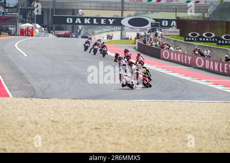 Misano Adriatico, Italien. 10. Juni 2023. Starrennen-Sprint MotoGP während des MotoGP Oakley Italian Grand Prix Qualifying Sunday, MotoGP of Italy - auf der Mugello Circuit am 11. Juni 2023 in Scarperia, Italien. (Foto: Fabio Averna/Sipa USA) Guthaben: SIPA USA/Alamy Live News Stockfoto