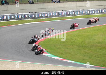 Misano Adriatico, Italien. 10. Juni 2023. Starrennen-Sprint MotoGP während des MotoGP Oakley Italian Grand Prix Qualifying Sunday, MotoGP of Italy - auf der Mugello Circuit am 11. Juni 2023 in Scarperia, Italien. (Foto: Fabio Averna/Sipa USA) Guthaben: SIPA USA/Alamy Live News Stockfoto