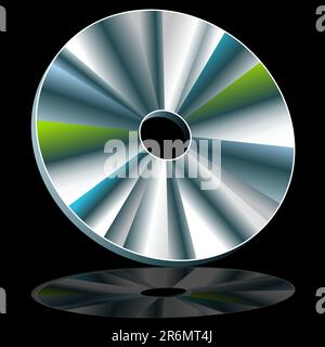 Ein Bild von einer CD / DVD-Disc. Stock Vektor