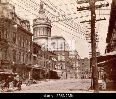 Baltimore etwa 1900, Baltimore Maryland, Baltimore Geschichte, Jahrhundertwende Stockfoto