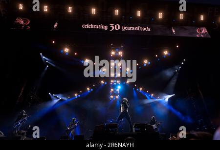 Solvesborg, Schweden, 10. Juni, 2023. Tag 4 Ghost (SE) tritt auf dem Sweden Rock Festival auf. Kredit: Peo Mšller/Alamy Live News Stockfoto