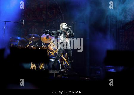 Solvesborg, Schweden, 10. Juni, 2023. Tag 4 Ghost (SE) tritt auf dem Sweden Rock Festival auf. Kredit: Peo Mšller/Alamy Live News Stockfoto