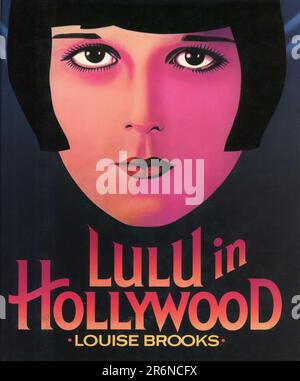 Front of Dust Cover/Jacket der englischen LULU-Ausgabe 1. IN HOLLYWOOD von LOUISE BROOKS, veröffentlicht 1982 von Hamish Hamilton Ltd., London. Stockfoto