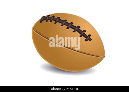 Illustration des Rugby-Ball auf isolierte Hintergrund Stock Vektor