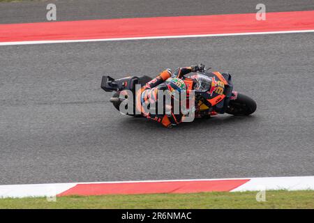 10. Juni 2023; Autodromo Internazionale del Mugello, Scarperia e San Piero, Florenz, Italien; 2023. Italienischer MotoGP-Qualifikationstag; Raul Fernandez7Tech3 KTM Factory Racing Stockfoto