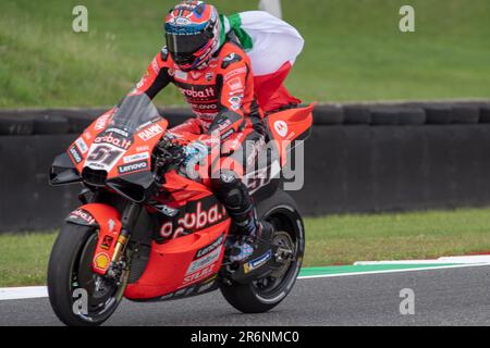 10. Juni 2023; Autodromo Internazionale del Mugello, Scarperia e San Piero, Florenz, Italien; 2023. Italienischer MotoGP-Qualifikationstag; Stockfoto