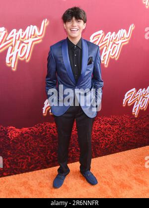 9. Juni 2023 - Hollywood, Kalifornien - Hunter Jones. Suchscheinwerfer Picturesâ€™ „Flamin' Hot“ Sonderbild auf der Hollywood Post 43. Stockfoto
