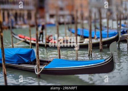 Gondeln auf dem Canal Grande Stockfoto