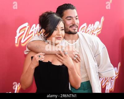 9. Juni 2023, Hollywood, Kalifornien, USA: Annie Gonzalez und Bobby Soto nehmen an der Searchlight Picturesâ€™ ''Flamin' Hot'' Sondervorführung Teil. (Kreditbild: © Billy Bennight/ZUMA Press Wire) NUR REDAKTIONELLE VERWENDUNG! Nicht für den kommerziellen GEBRAUCH! Stockfoto