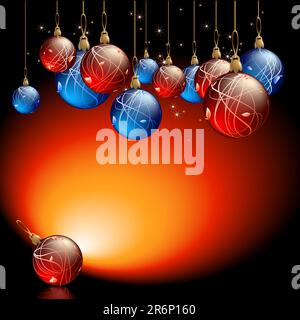 weihnachtshintergrund. Diese Abbildung kann als Designerarbeit nützlich sein Stock Vektor