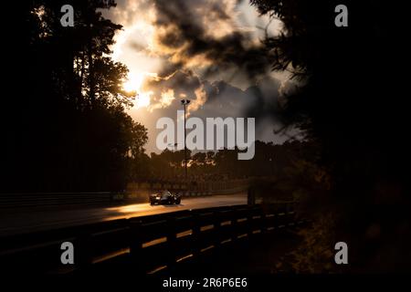 80 PERRODO Francois (Fra), BARNICOAT Ben (GIR), NATO Norman (Fra), AF Corse, Oreca 07 - Gibson, Action während der 24 Stunden von Le Mans 2023 auf dem Circuit des 24 Heures du Mans vom 10. Bis 11. Juni 2023 in Le Mans, Frankreich - Foto: Joao Filipe/DPPI/LiveMedia Stockfoto