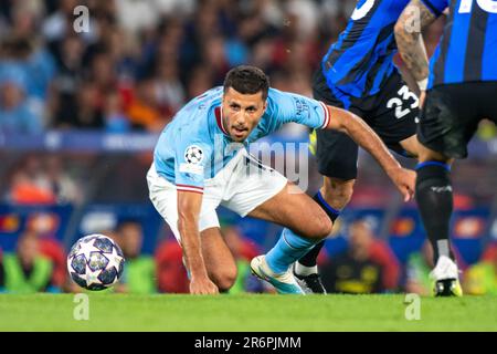 Istanbul, Türkei. 11. Juni 2023. Rodri von Manchester City während des UEFA Champions League-Finales 2023 zwischen Manchester City und Inter im Atatürk Olympiastadion in Istanbul, Türkei, am 10. Juni 2023 (Foto: Andrew SURMA/Credit: SIPA USA/Alamy Live News Stockfoto