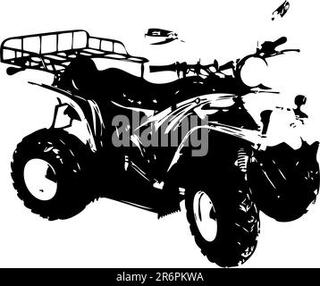 Blaues Geländefahrzeug isoliert auf weißem Hintergrund Stock Vektor