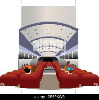 Sitze in einem Auditorium Stock Vektor