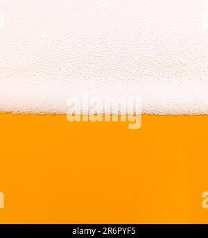 Heller Bierhintergrund. Halber Hintergrundschaum. Halb Hintergrundbier. Stockfoto