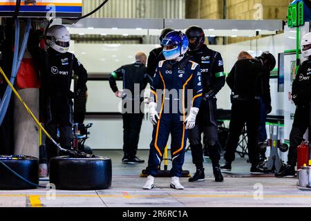DINAN Michael (usa), Ort von TGG, Aston Martin Vantage AMR, Porträt während der 24 Stunden von Le Mans 2023 auf dem Circuit des 24 Heures du Mans vom 10. Bis 11. Juni 2023 in Le Mans, Frankreich - Foto: Joao Filipe/DPPI/LiveMedia Stockfoto