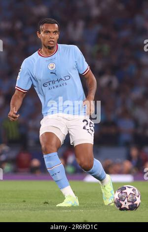 Manuel Akanji aus Manchester City während der UEFA Champions League, Endspiel zwischen dem FC Manchester City und dem FC Internazionale am 10. Juni 2023 im Atatürk Olympiastadion in Istanbul, Türkei – Foto: Jean Catuffe/DPPI/LiveMedia Stockfoto