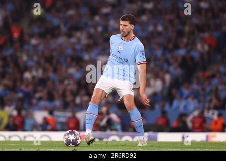 Istanbul, Turquie. 10. Juni 2023. Ruben Dias von Manchester City während der UEFA Champions League, Endspiel zwischen dem FC Manchester City und dem FC Internazionale am 10. Juni 2023 im Atatürk Olympiastadion in Istanbul, Türkei - Foto Jean Catuffe/DPPI Credit: DPPI Media/Alamy Live News Stockfoto