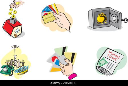 Finanzen-Symbol Stock Vektor