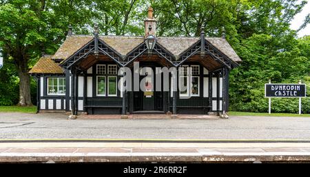 Bahnhof Rogart, Schottland Stockfoto