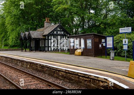 Bahnhof Rogart, Schottland Stockfoto