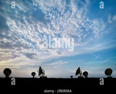 Goonhilly Auf Der Erdstation Stockfoto