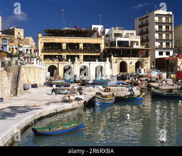 Fischereihafen auf Malta Stockfoto