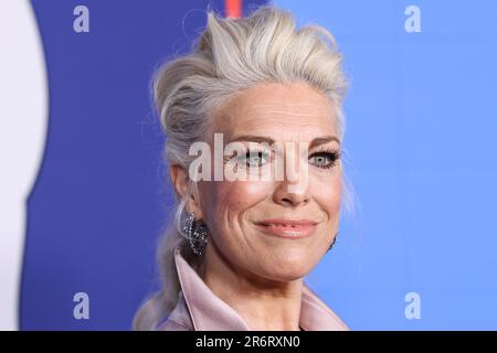 NORTH HOLLYWOOD, LOS ANGELES, KALIFORNIEN, USA - JUNI 10: Die englische Schauspielerin Hannah Waddingham erscheint am 10. Juni 2023 bei Apple TV+s „Ted Lasso“ Staffel 3 FYC Red Carpet im Saban Media Center der TV Academy in North Hollywood, Los Angeles, Kalifornien, USA. (Foto von Xavier Collin/Image Press Agency) Stockfoto