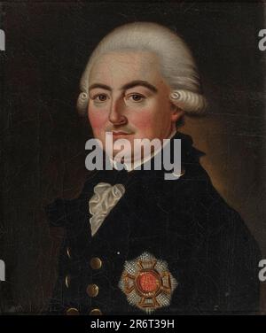 Porträt von George I., Prinz von Waldeck und Pyrmont (1747-1813). Museum: PRIVATE SAMMLUNG. Autor: Friedrich Wilhelm Maul. Stockfoto