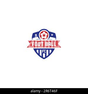 Fußball-Logo-Design. Logo Des Fußballvereins Stock Vektor