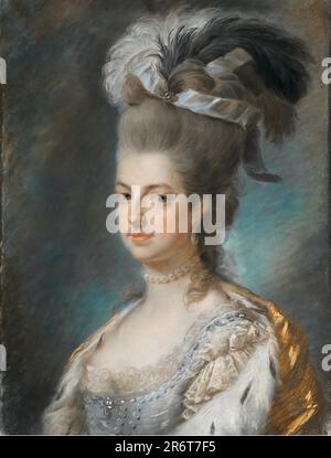 Porträt der Erzherzogin Maria Christina von Osterreich (1742-1798), Herzogin von Teschen. Museum: PRIVATE SAMMLUNG. Autor: ANONYM. Stockfoto