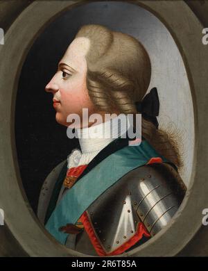 Das Porträt von Prinz Charles Edward Stuart (1720-1788). Museum: PRIVATE SAMMLUNG. Autor: Giles Hussey. Stockfoto