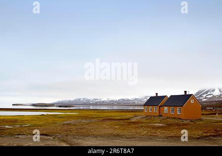 Ny Alesund, Spitzbergen Stockfoto