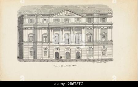 Teatro alla Scala in Mailand. Museum: PRIVATE SAMMLUNG. Autor: Edouard Renard. Stockfoto