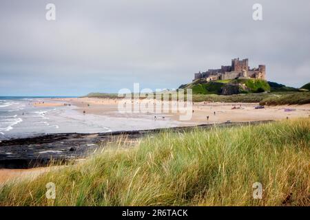 VEW Bamburgh Castle in Bamburgh Northumberland Stockfoto