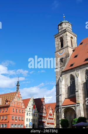 Minster St. Georg von Dinkelsbühl in Franken Deutschland Stockfoto