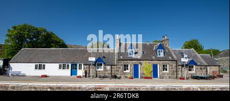 Bahnhof Rogart, Schottland Stockfoto