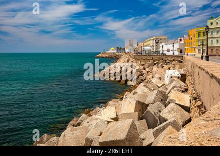 Mirador El Vendaval am sonnigen Tag in Cadizat, Andalusien, Spanien Stockfoto