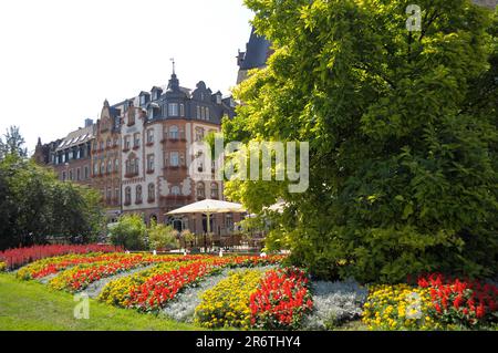 Rheinland-Pfalz, Trier, Hotels in der Altstadt, römischer Kaiser Stockfoto