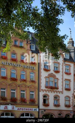 Rheinland-Pfalz, Trier, Hotels in der Altstadt Stockfoto